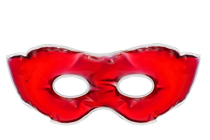 Gel Eye Mask for Puffiness and Dark Circles - Cooling Eye Masks for After Surgery and Headache/Stress Relief - Multiple Colors Available - Red-Velvo Beauty