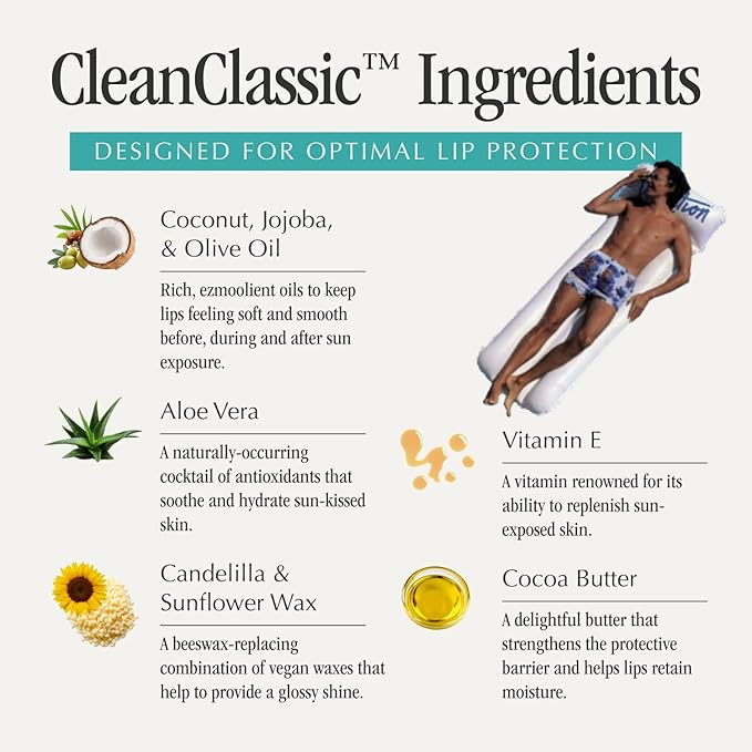 Vacation Strawberry Jello Salad SPF 30 Sunscreen Lip Balm 3-Pack, Lip Balm Made Without Beeswax, Lip Balm with Sunscreen, Lip Balm SPF Set, Lip Sunscreen, Water Resistant, Vegan (Pack of 3)-Velvo Beauty