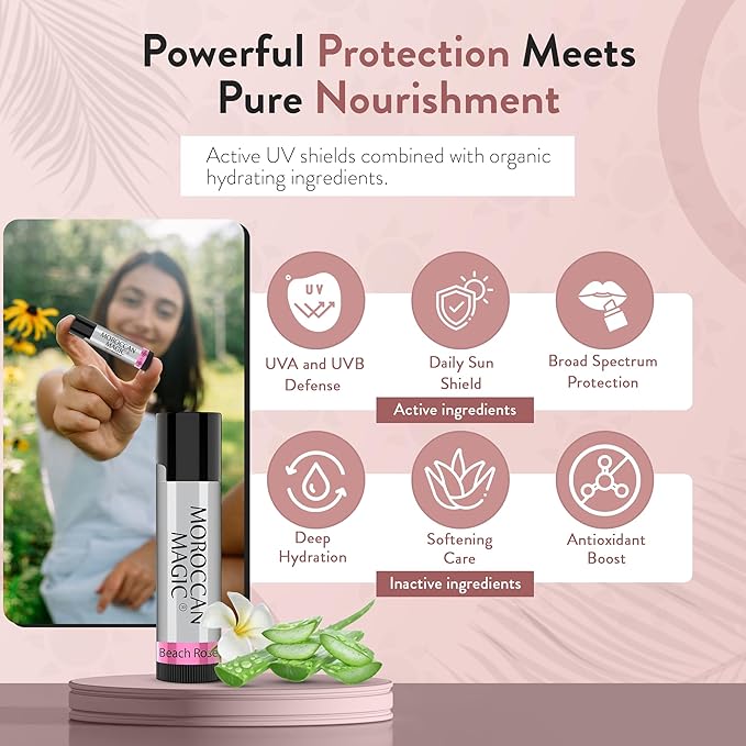 Moroccan Magic Organic Lip Balm & SPF15: 11 Piece Variety Pack Gift Set | Organic Argan and Essential Oils | Smooth | Natural | Non-Toxic | Cruelty Free | 11 Pack-Velvo Beauty