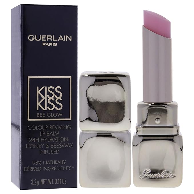 Kiss Kiss Bee Glow Lip Blam - 258 Rose Glow by Guerlain for Women - 0.11 oz Lip Balm-Velvo Beauty
