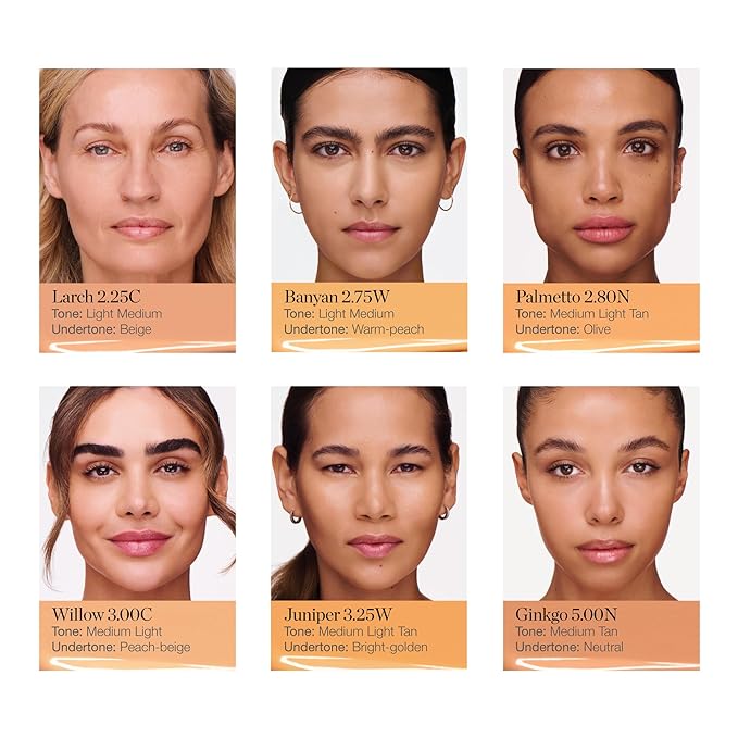 Ogee Complexion Perfecting Liquid Foundation - Lightweight Tinted Moisturizer For Face (Larch 2.25C - Light Medium, Beige Undertones) - with Vitamin C & Jojoba Oil - Certified Organic & Made in USA-Velvo Beauty