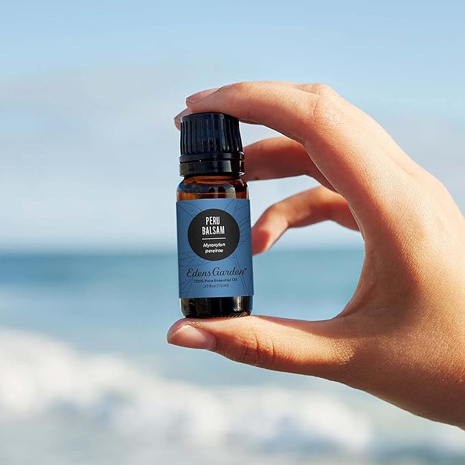 Edens Garden Peru Balsam Essential Oil- 100% Pure Premium Grade, Undiluted, Natural, Therapeutic, Aromatherapy, The Best for Diffuser, Skin, Candle, Hair 10 ml (.33 fl oz)-Velvo Beauty