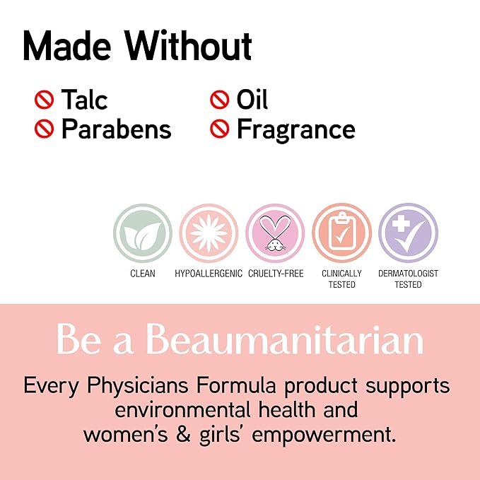 Physicians Formula Mineral Wear Talc-Free Airbrushing Pressed Powder, Full Coverage Mineral Face Powder for Sensitive Skin – Beige-Velvo Beauty