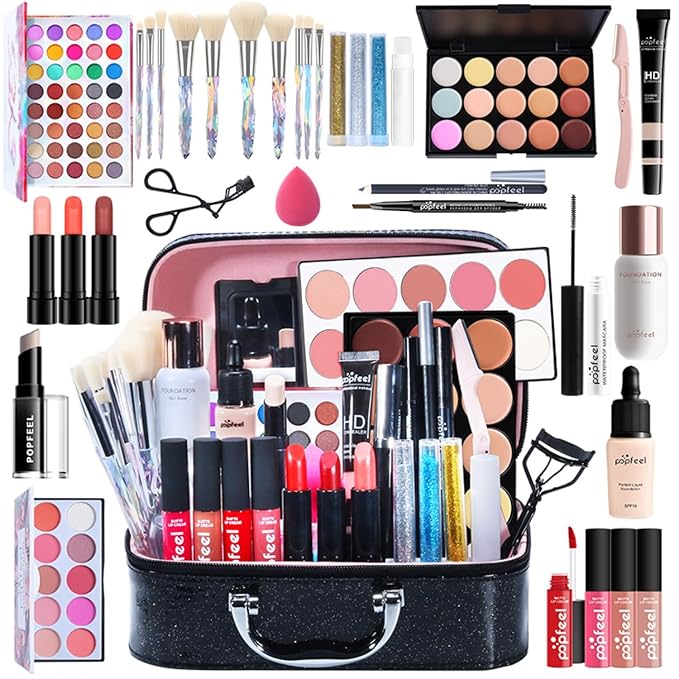 MAEPEOR All In One Makeup Kit 34PCS Makeup Kit for Women Full Kit Multi-Purpose Makeup Set for Beginners or Pros (KIT014)-Velvo Beauty