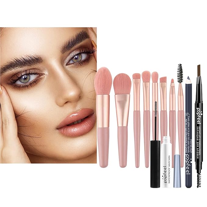 All-in-one Makeup Set Holiday Gift Surprise | Full Makeup Kit for Women Essential Starter Bundle Include Eyeshadow Palette Lipstick Blush Concealer Face Powder Eyeliner Mascara Soft Brush-Velvo Beauty
