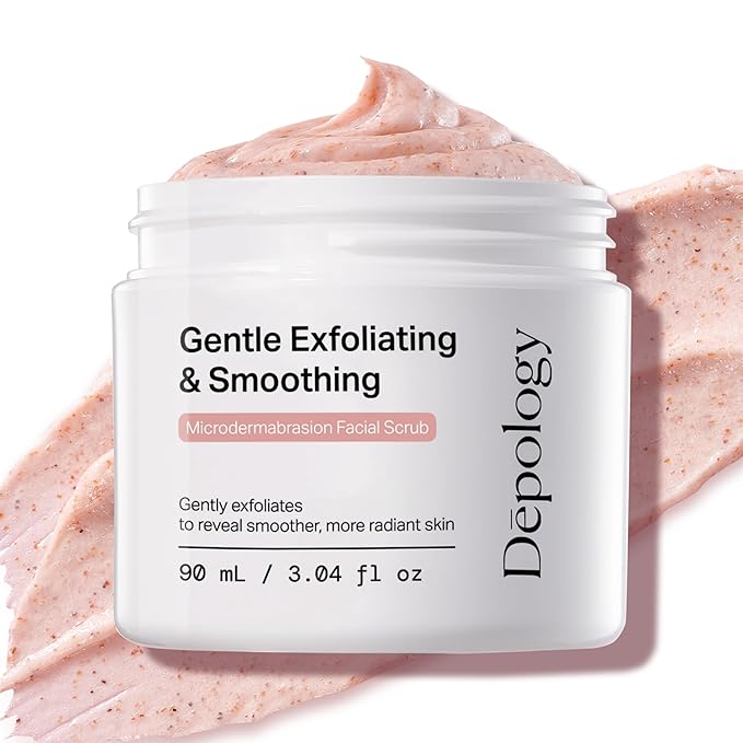 depology Microdermabrasion Facial Scrub – Exfoliator Face Polish with Walnut Shell, Jojoba & Botanical Oils for Radiant, Smooth Skin – Face Exfoliator Gentle Pore Refining for Dull or Uneven Texture-Velvo Beauty