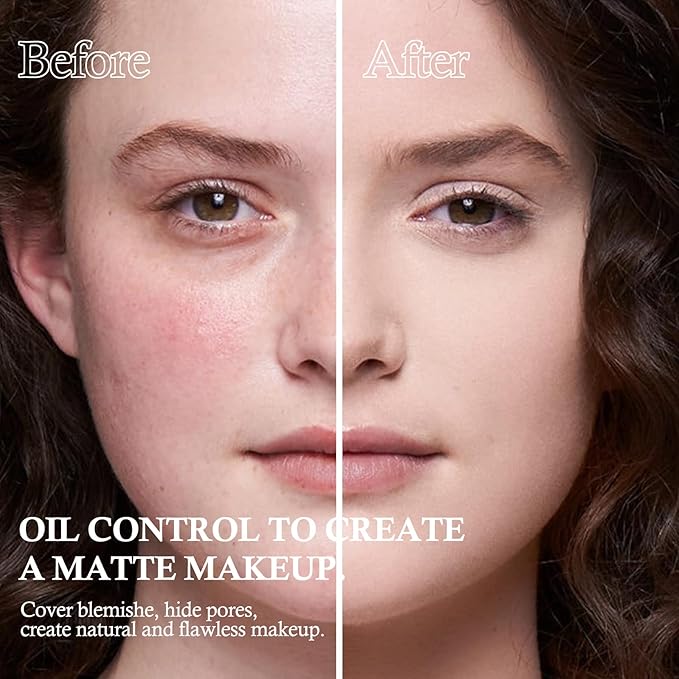 Boobeen 2 Layers Setting Pressed Powder Makeup Oil Control Setting Powder Foundation Pressed Face Powder Compact Long-Lasting Matte Finishing Powder, Light Shade Powder Flawless Lightweight-Velvo Beauty