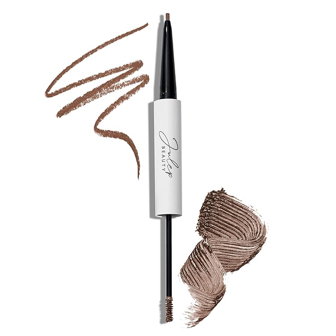 Julep Brow 101 Sculpting Pencil & Tinted Brow Gel Set - Dual-Ended Eyebrow Tool with Brush and Precision Tip - Long-Lasting, Waterproof Formula for Perfectly Defined and Tinted Brows -Medium Brown-Velvo Beauty