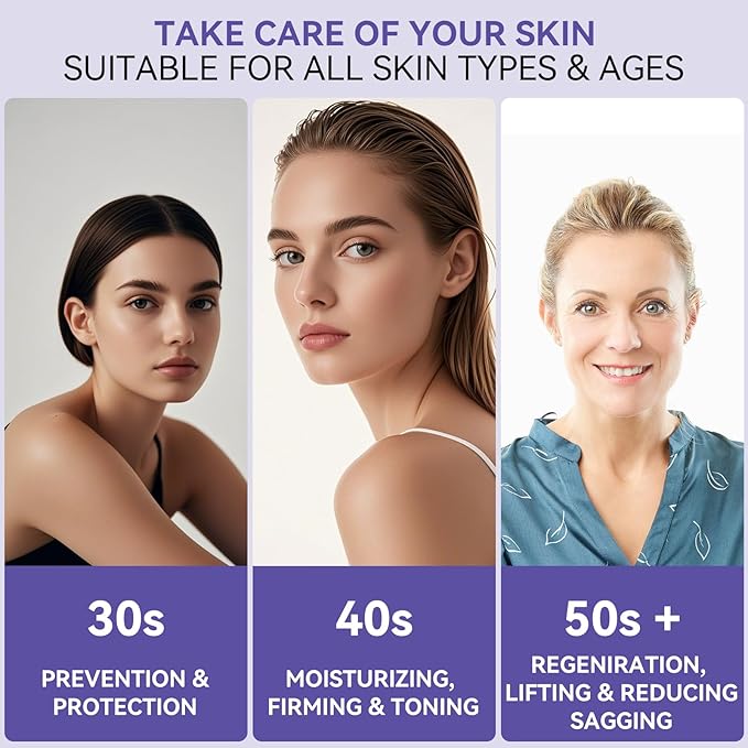 Face Moisturizer Retinol Cream, Neck Collagen Cream for Tightening Skin, Anti Aging Day & Night Deep Facial Moisturizer for Women & Men, Tighten and Lift Wrinkle-Velvo Beauty