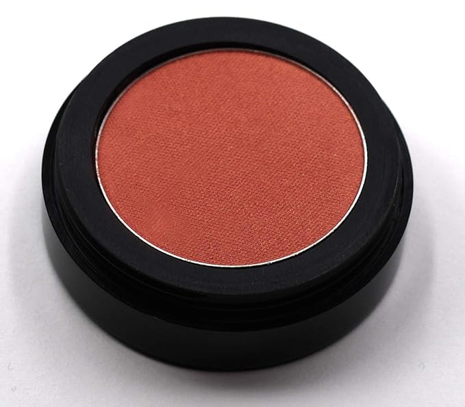 Dusty Coral Peach Pink Orange Sunkissed Shimmering Shimmer Pressed Powder Single Eyeshadow; Talc, Paraben & Cruelty Free-Velvo Beauty