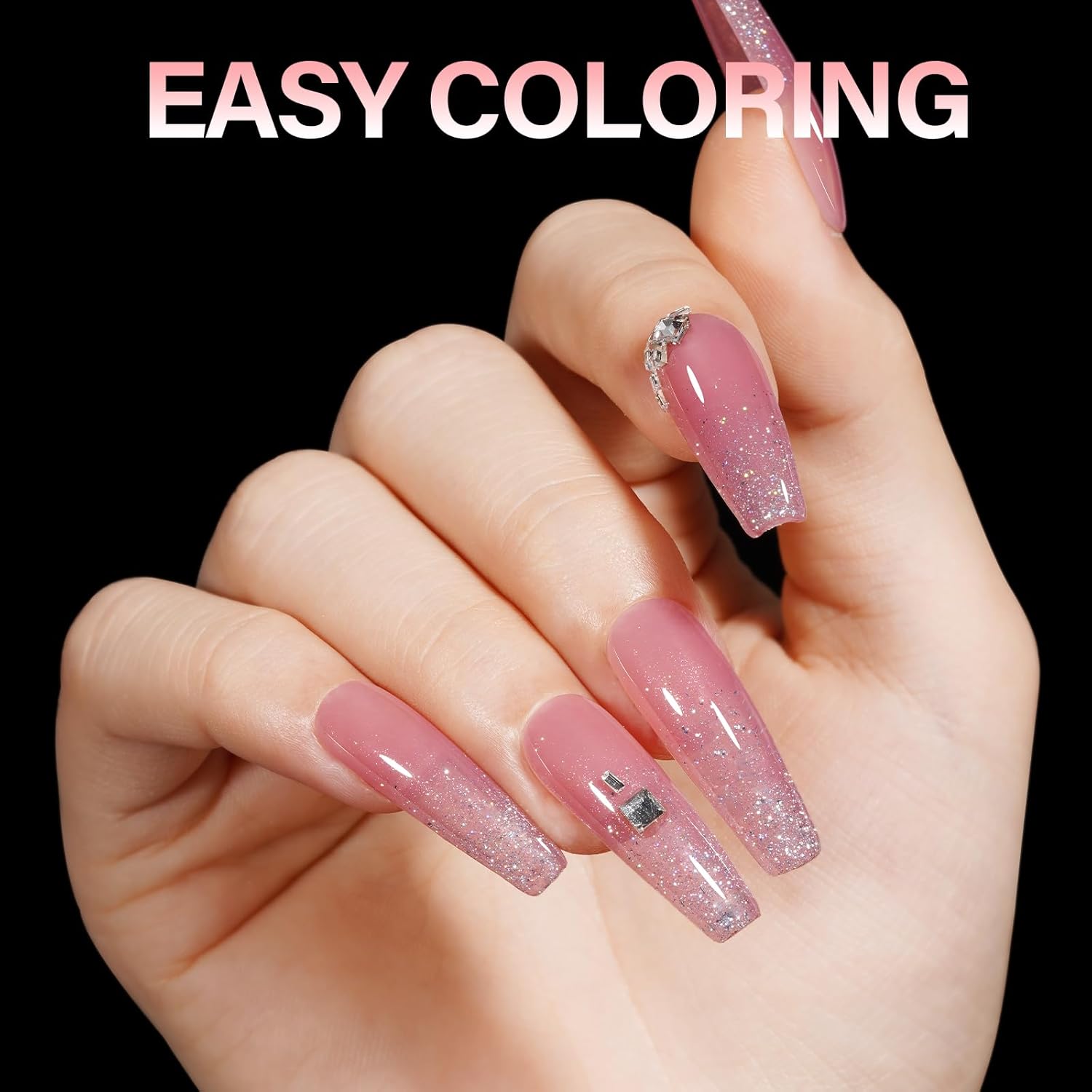 AILLSA Long Coffin Nail Tips Half Matte Full Cover Nails Tips Clear Acrylic Pre-Shaped Tips Flase Press on Nail Tips for Extentions Nails Manicure Salon DIY 216PCS 12 Sizes-Velvo Beauty