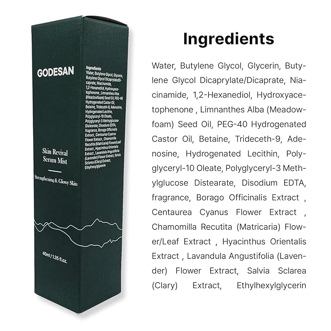 Skin Revival Serum Mist 1.35fl oz - Hydrating Facial Mist, Glowy Skin, Vegan, Sets Makeup, All Skin Type-Velvo Beauty