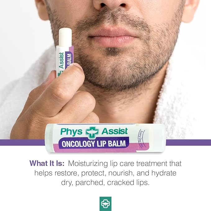 Oncology Lip Balm USDA Organic, Hydrate Dry, Parched Lips. Moisturizing -3 Pack-Velvo Beauty