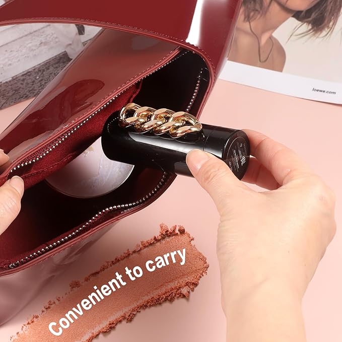 Portable Professional Makeup Kit,Mini Professional Makeup Kit Eyeshadow Palette Lip Gloss Concealer,Lipstick shape and size,7 Color-Velvo Beauty