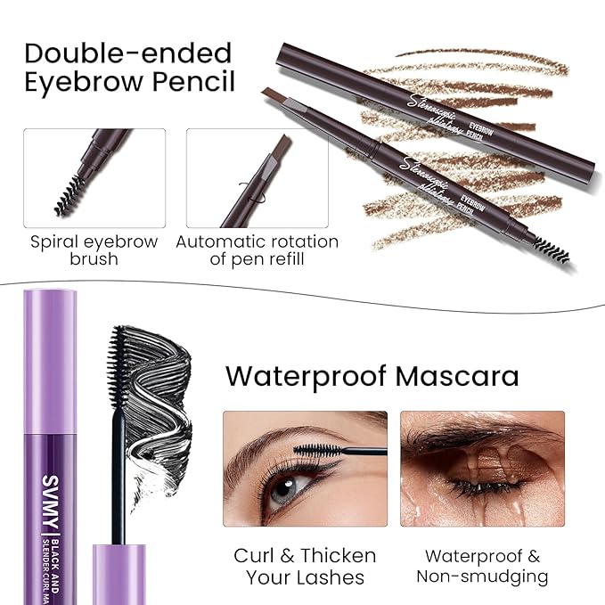 Makeup Present Set for Teen Girl, Travel Makeup Kit for women, Makeup Full Kit for Beginner & Professionals, Makeup Bundle Include 12 Color Matte Eyeshadow Palette, Natutal Foundation, Lip Gloss-Velvo Beauty