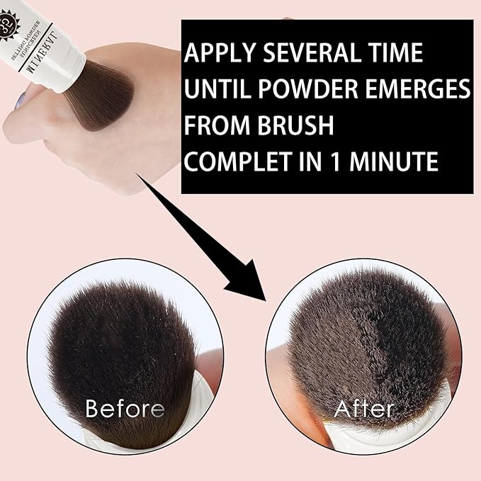 Mineral Sunscreen Setting Powder, SPF 35 Translucent Loose Powder, Mineral Brush Powder, Oil Control Natural Matte Finish, Lasting Lightweight Breathable for All Skin (#04 Pink Complexion)-Velvo Beauty