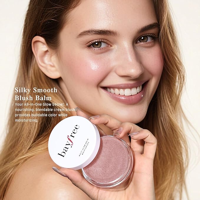 Multi Glow Balm, Cream Blush for Cheeks, Blush Balm Face Makeup, Radiant Finish, Hydrating, Creamy, Lightweight & Blendable Color, Face Makeup.63 Oz-Velvo Beauty