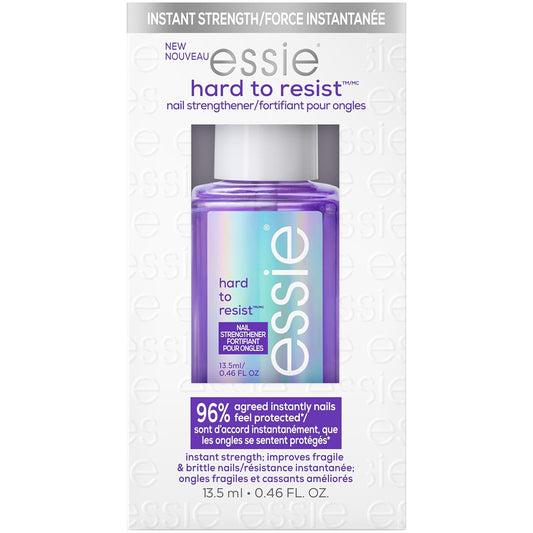 essie Nail Care, 8-Free Vegan, Hard To Resist Nail Strengthener, Neutralize & Brighten, violet, 0.46 fl oz-Velvo Beauty