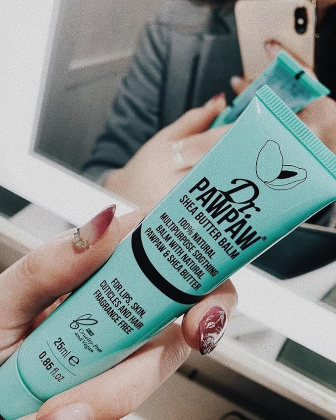 Shea Butter Balm, Multi-Purpose Natural No Fragrance, for Hydrating Lips, Skin, Hair, Cuticles, Nails & Beauty Finishing (25 ml)-Velvo Beauty