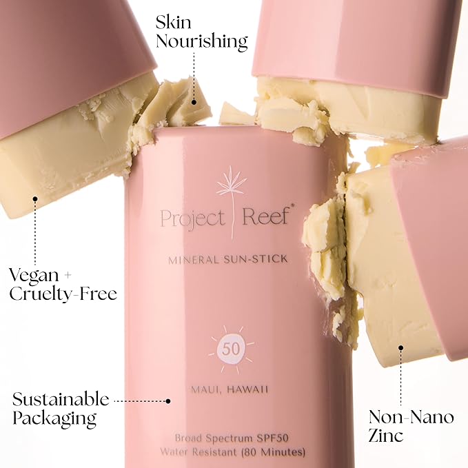 SPF 50 Sheer Mineral Sunscreen Stick - Vegan, Reef Safe, Non-Nano Zinc, Face Sunblock Stick, No White Residue, Pocket Size, Ideal for Travel & Kids .05 oz-Velvo Beauty