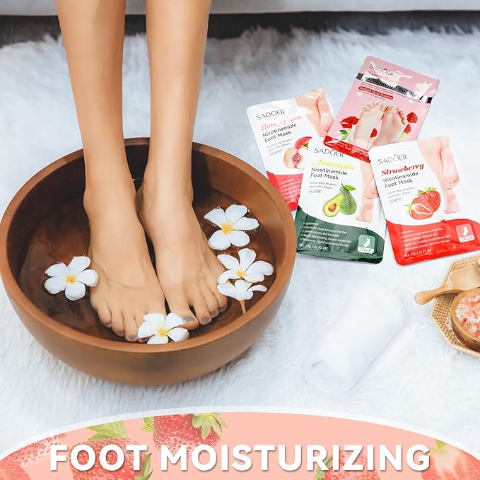 24 Pcs Fruits Beauty Facial Hand Foot Mask Cooling Eye Pads Set Spa Party Night Kit Beauty Skincare Hydrating Skin Cooling Eye Masks for Puffy Eyes Spa Stocking Stuffers Night Summer Party-Velvo Beauty