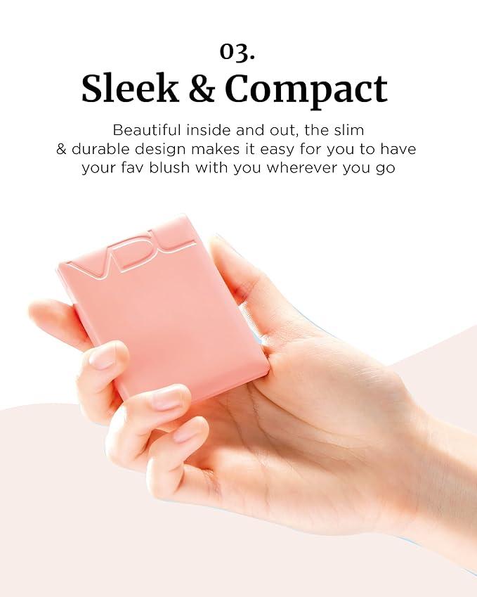 VDL Cheekstain Pastel Blush for Cheeks (Favorite Lavender, 0.2oz) - Lightweight, Velvet Powder Formula - Seamless, Long-Lasting, Natural-Looking Glow | Korean Makeup-Velvo Beauty