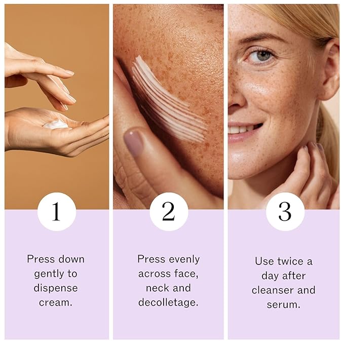 LilyAna Naturals Face and Neck Moisturizer for Women and Men - Moisturizer Face and Neck Cream for Dry Skin and Dark Spot Brightening - Rose and Pomegranate Extracts - 1.7oz-Velvo Beauty