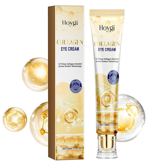 Eye Cream, Collagen Under Eye Cream with Hyaluronic Acid for Dark Circles, Puffy Eyes & Wrinkles, Anti Aging Eye Cream, 1 Fl. Oz-Velvo Beauty