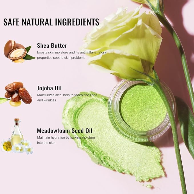 Oulac Shimmer Cream Eyeshadow also for Highlighter Blendable Eye Shadow Waterproof&Long Lasting with Moisturizing Formula Soft Shimmer Eye Make-up,Vegan & Cruelty-Free,6g P06-Velvo Beauty