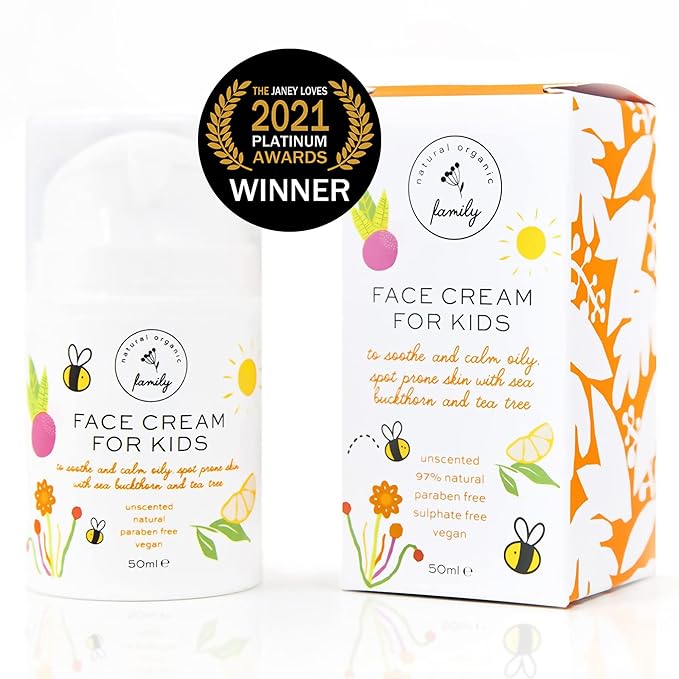 Award-Winning Kids Face Cream - Gentle & Calming Moisturizer with Natural Ingredients for Sensitive & All Skin Types - Fragrance-Free-Velvo Beauty