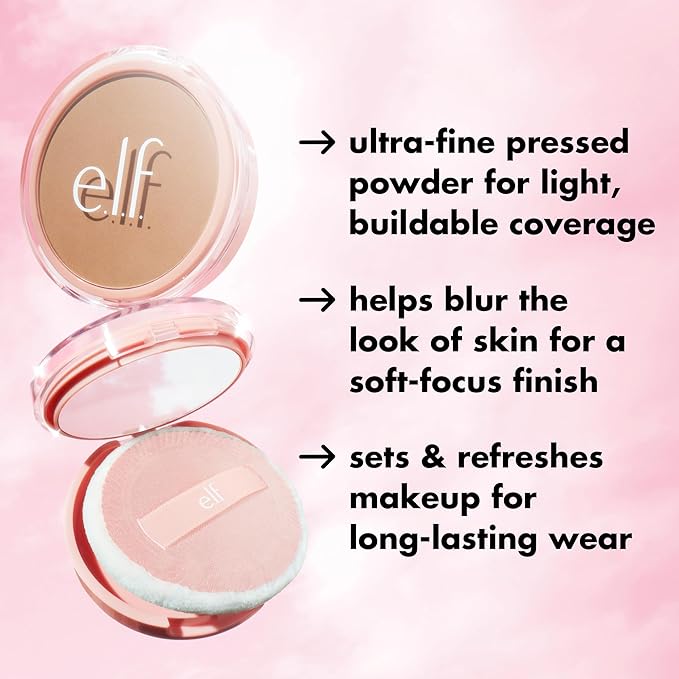 e.l.f. Halo Glow Powder Filter, Ultra-fine Finishing Powder, Smooths The Look of Pores & Fine Lines, Creates A Soft-Focus Glow, Vegan & Cruelty-Free, Rich Warm-Velvo Beauty