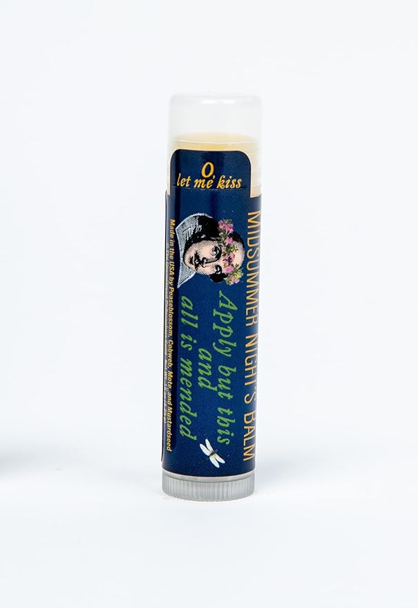 Shakespeare's Midsummer Night's Lip Balm Tube, Cherry Flavored - Cruelty-Free and Made in the USA from Natural and Imported Ingredients-Velvo Beauty