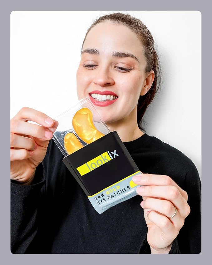 Revitalize Your Skin with 24K Gold Eye Mask - Reduce Puffy Eyes, Dark Circles, Wrinkles, and Fine Lines - 15 Pairs of Refreshing Eye Gels-Velvo Beauty