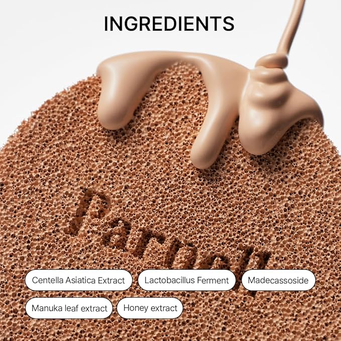 Parnell Cicamanu Serum Cushion - Moisturizing Foundation for Soothing, Coverage, Glass Skin and Lightweight for Sensitive and Dry Skin Pearl Skin (0.52 Fl Oz) (#24 Sand Beige)-Velvo Beauty