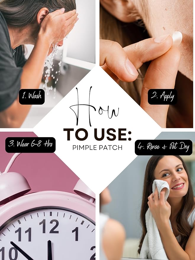 Acne Patch Ultra Thin Invisible Spot Cover- Fast Acting Hydrocolloid Pimple Patch with Salicylic Acid, Centella Asiatica & Tea Tree Oil- 72 Ct. Effective Treatment Absorbs Zits and Blemishes-Velvo Beauty