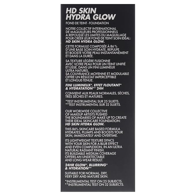 HD Skin Hydra Glow - 1R12 Cool Ivory by Make Up For Ever for Women - 1 oz Foundation-Velvo Beauty