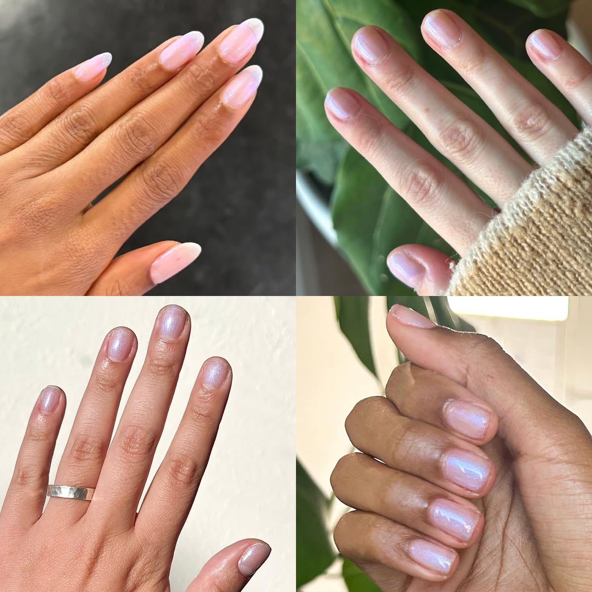 Olive & June Gel Polish | UV LED Nail Lamp Needed | Long Lasting Formula | Up to 21 Days of Wear | Damage-Free Removal |Salon-Quality Manicure at Home | Pink Goldfish | Pink Iridescent-Velvo Beauty