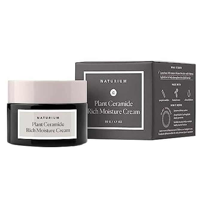 Naturium Plant Ceramide Rich Moisture Cream, Hydrating & Anti-Aging Skincare, 1.7 oz-Velvo Beauty