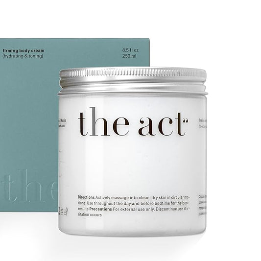 The Act Firming Body Cream – Hydrating Cream with Green Coffee & Lotus – Smooths and Nourishes Skin for a Spa-Like Experience for Men and Women, 8.5 fl oz-Velvo Beauty