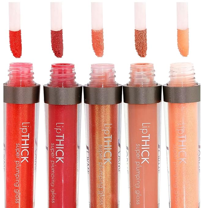 SORME Treatment Cosmetics LipThick gloss | Plumping Lip Gloss for Shiny and Fuller Looking Lips with Maxi-Lip Peptides | Unveil Shade-Velvo Beauty