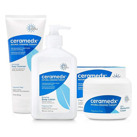 CERAMEDX Skincare System Regimen (3 pack) | For Dry, Sensitive Skin-Velvo Beauty