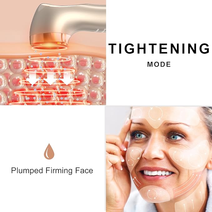 Lefay Face Skin Tightening Machine - Radio Frequency Anti-Aging Device Microcurrent Face Massager Lifting, Firming, Toning, Wrinkles Reduction De-Puffiness for Facial and Neck-Velvo Beauty