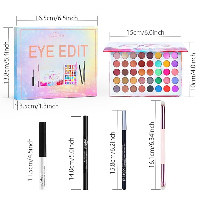 Makeup Kit for Women, All in One Makeup Gift Set for Women and Teen Girl, Full Makeup Kit with Eyeshadow Palette Mascara Eyeliner Pencil Eye Shadow Brush-Velvo Beauty