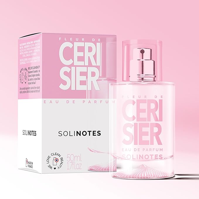 SOLINOTES Cherry Blossom Perfume for Women - Eau De Parfum | Delicate Floral and Soothing Scent - Made in France - Vegan - 1.7 fl.oz-Velvo Beauty