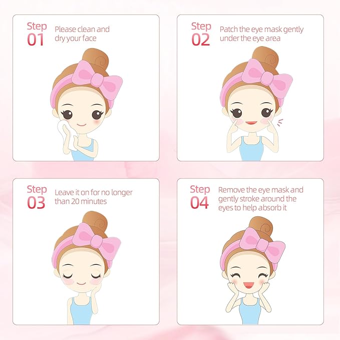 Under Eye Patches (30 Pairs), Eye Mask for Puffy Eyes, Dark Circles,Bags and Wrinkles with Collagen,Relieves Pressure and Reduces Wrinkles-Velvo Beauty