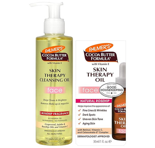 Palmer's Skin Therapy Oil Face bundle (Oil & Cleanser)-Velvo Beauty