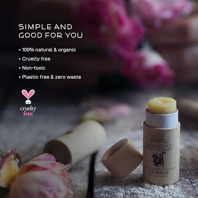 Farmstead Apothecary Lip Balm (Boysenberry & Fig, 2 Pack- Boysenberry Vanilla & Fig Honey)-Velvo Beauty