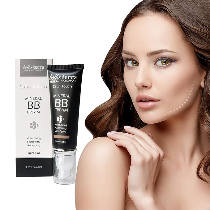 Bellaterra Cosmetics BB Cream - Tinted Moisturizer, Mineral Foundation Makeup, Fair 101 | Skin Perfector, 1.69 oz-Velvo Beauty