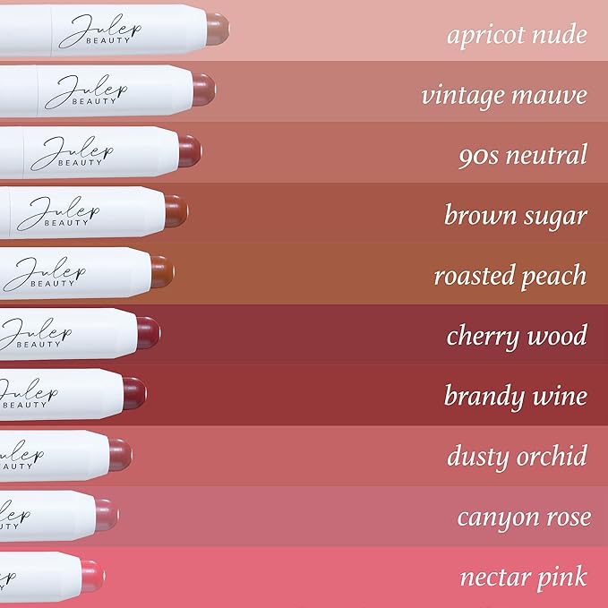 Julep It's Balm: Tinted Lip Balm + Buildable Lip Color Duo - Vintage Mauve, Sheer Iridescence - Natural Gloss Finish - Hydrating Vitamin E Core - Vegan-Velvo Beauty