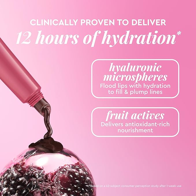 Glow Recipe Glass Balm Lip Treatment - 12Hr Hydrating Lip Balm & Moisturizer with Hyaluronic Acid to Smooth, Plump & Protect from Dryness - Sheer Berry High Shine Tint, Blackberry Bingsoo (15 ml)-Velvo Beauty